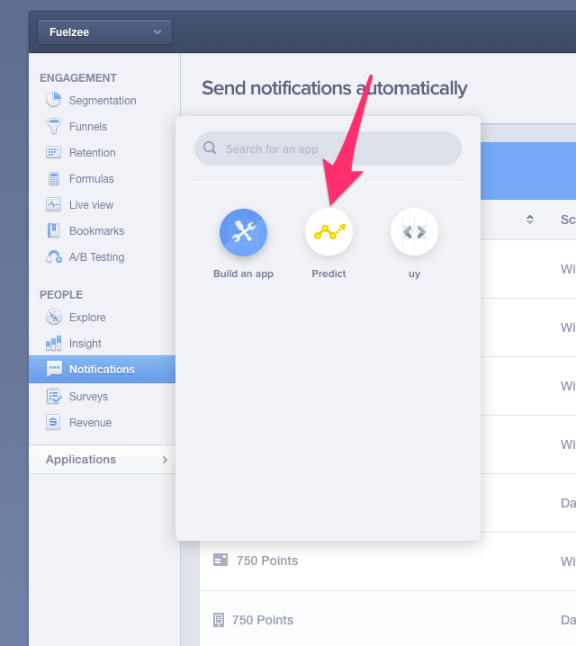 mixpanel application predict