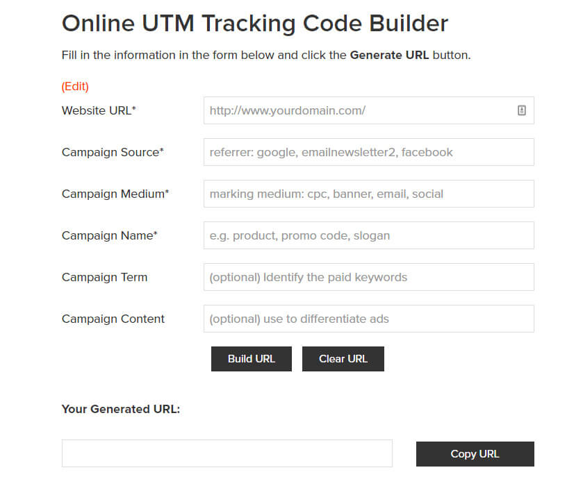 online utm tracking code