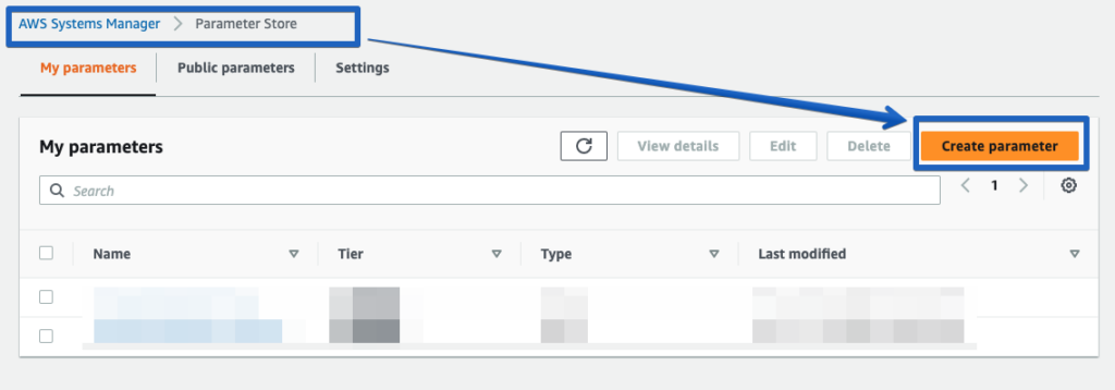 Customizing AWS for just the parameters your connector will need